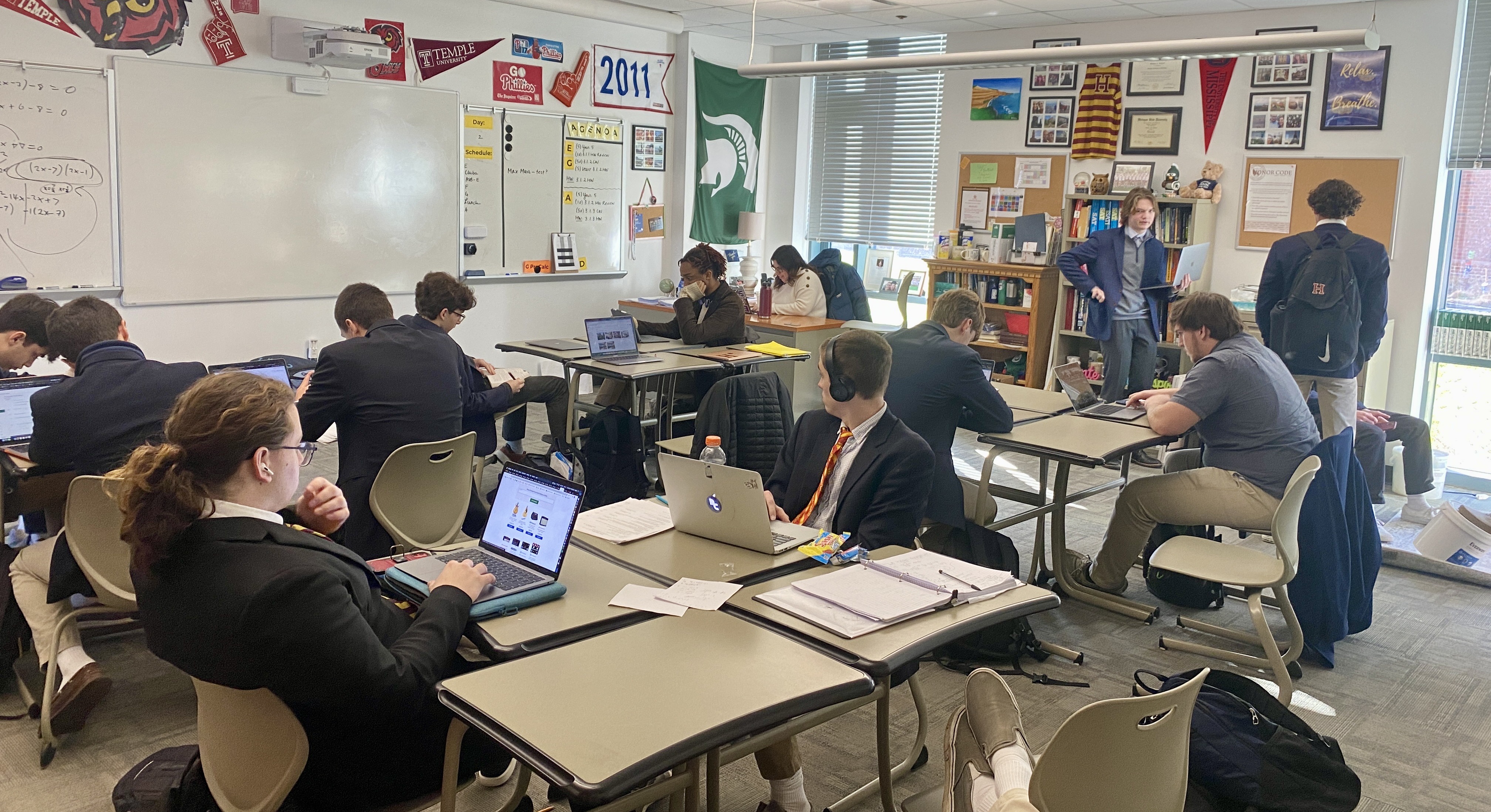 ASB – Students Work During ASB In Ms. Lapenta_s Room – Pierce Laveran ...